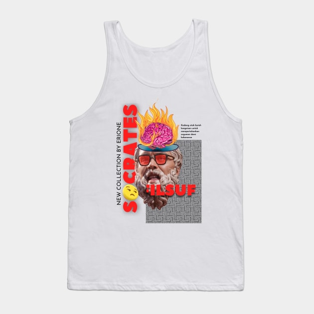 Socrates Tank Top by ERiOne